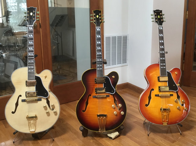 three guitars